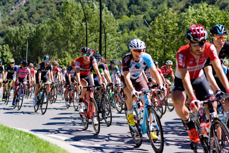Canillo,,Andorra,-,Agust,22,,2017:,Cyclists,During,Stage,10