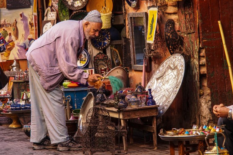 Marrakesh,,Morocco,-,Oct,22,,2019:,People,At,The,Marrakesh