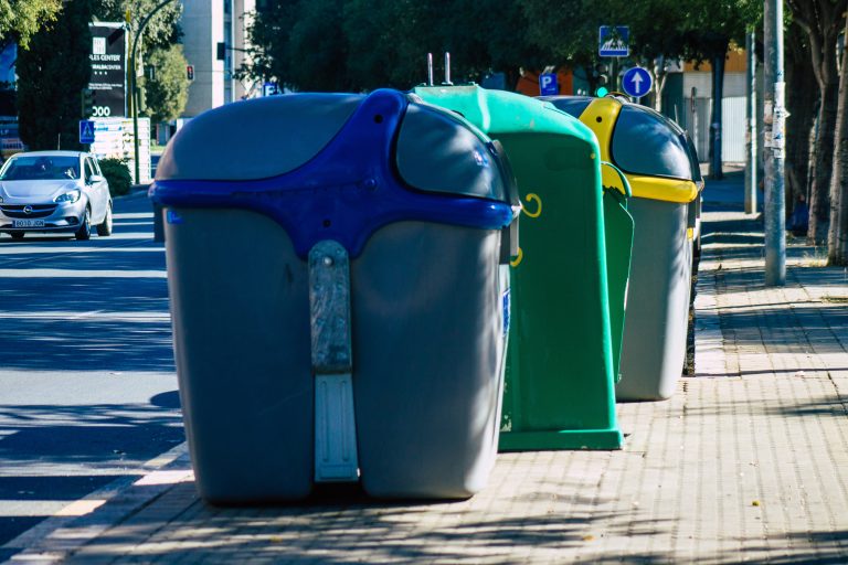 Seville,Spain,September,18,,2021,Garbage,Container,In,The,Streets