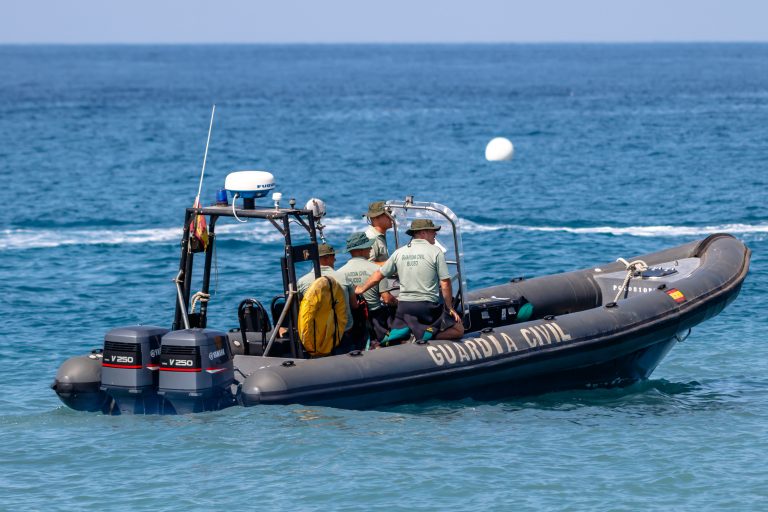 Motril,,Granada,,Spain-jun,11:,Guardia,Civil,Coast,Guard,Patrol,Taking