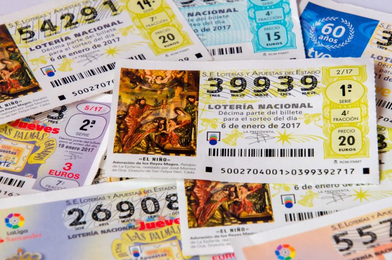 Madrid,,Spain,-,January,28,,2017:,Spanish,National,Lottery,Receipts.