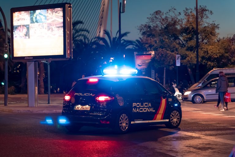 Valencia,spain,-,February,16,,2019:,A,Spanish,National,Police,Car