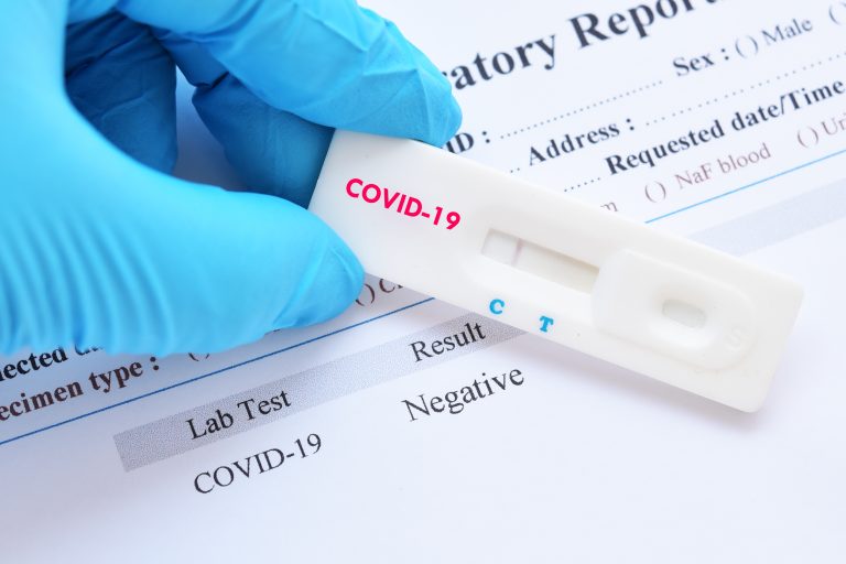 Negative,Test,Result,By,Using,Rapid,Test,Device,For,Covid-19,