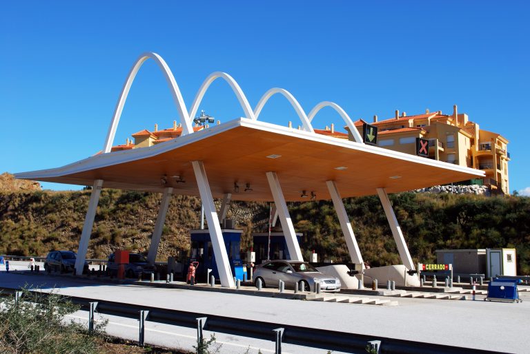 Calahonda,,Spain,-,January,21,,2009,-,Toll,Plaza,,Calahonda,