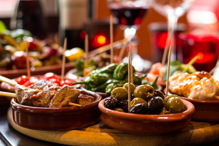Tapas,On,Location,At,A,Tapas-bar