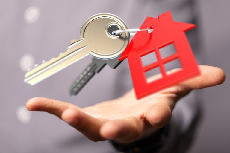 House,In,Among,Houses,For,Real,Estate,Concept