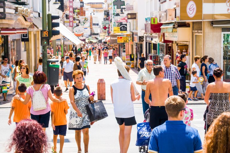 Torremolinos,,Spain,-,July,28:,View,Of,Historic,Center,On