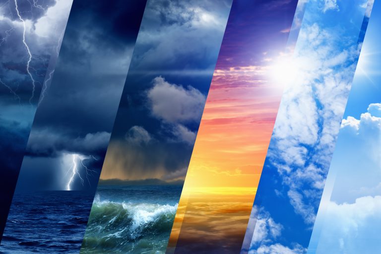Weather,Forecast,Background,-,Variety,Weather,Conditions,,Bright,Sun,And