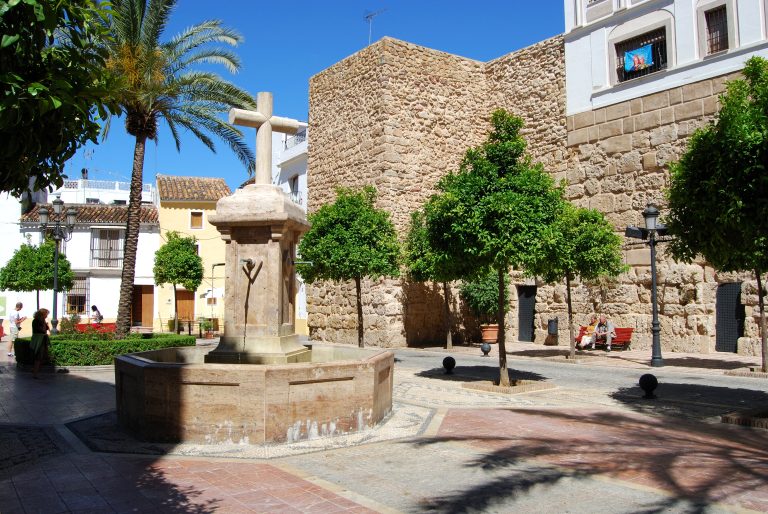 Marbella,,Spain,-,May,26,,2008,-,Stone,Fountain,In