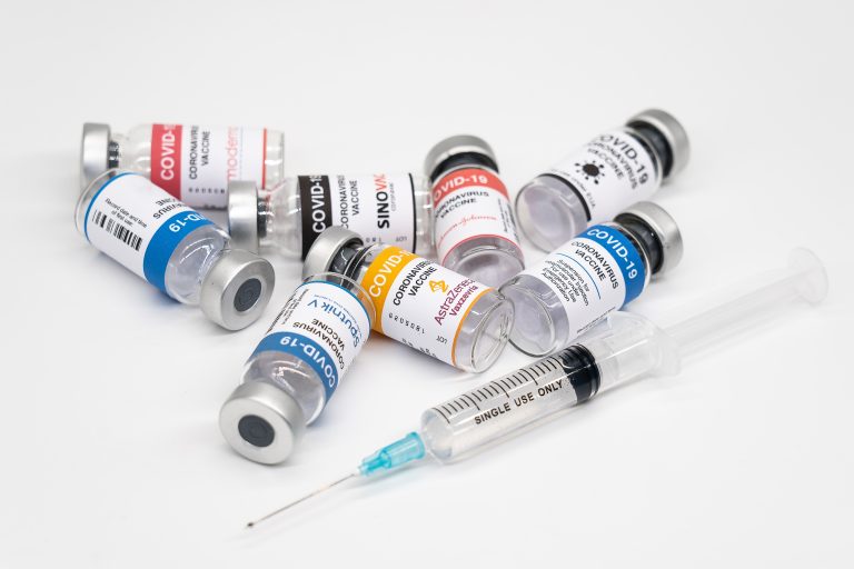 Treviso,,Italy.,April,14,,2021.,Covid,19,Vaccine,Bottles,With