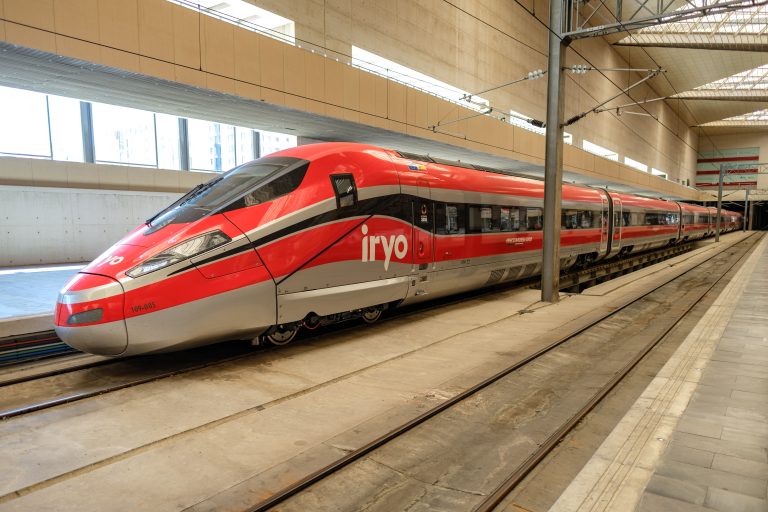 Zaragoza,,Spain,-,August,,2022.,A,High,Speed,Train,From