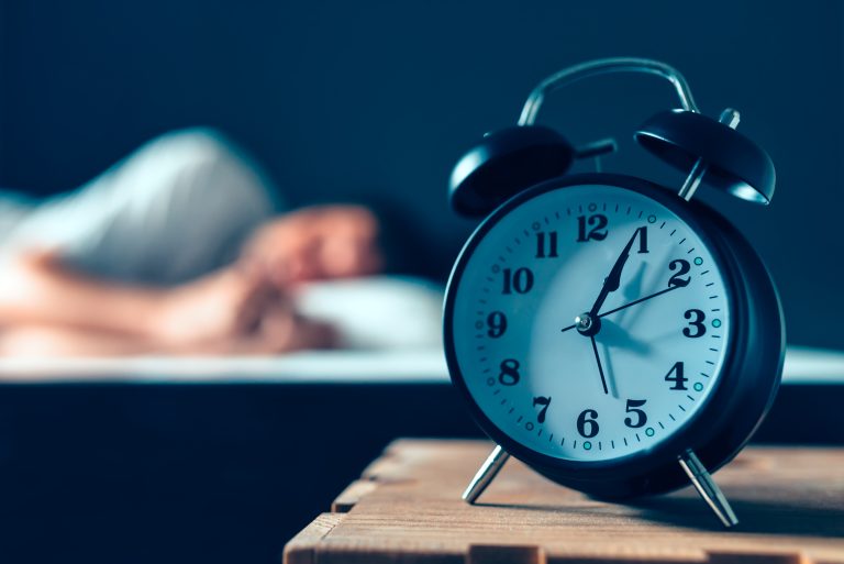 Sleeping,Disorder,Or,Insomnia,Concept,,Selective,Focus,Of,Vintage,Clock