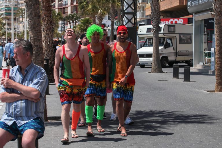 Benidorm,,Spain,,30/04/2016,:,Young,People,In,Suits,Celebrate,Bachelor