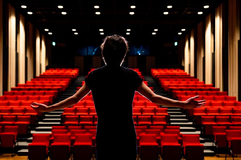 Young,Actor,In,A,Theater.