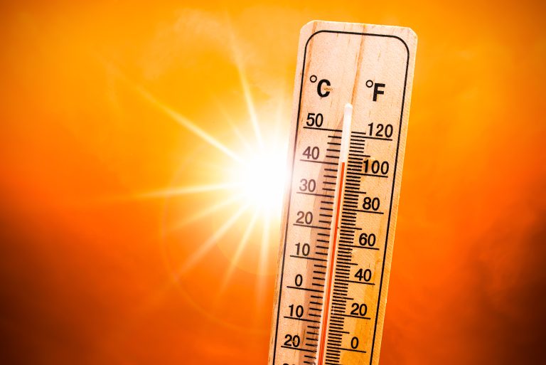 Background,For,A,Hot,Summer,Or,Heat,Wave,,Orange,Sky