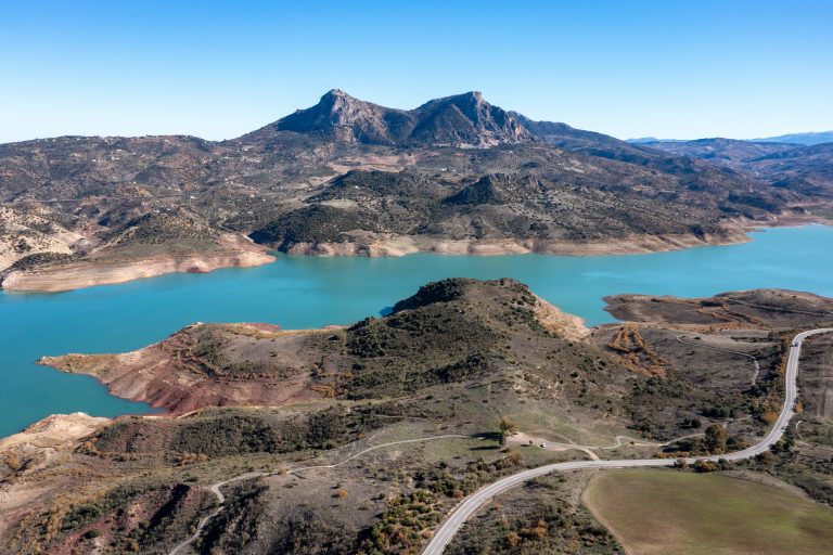 View,Of,Zahara,-,El,Gastor,Reservoir,,Cadiz,,Andalusia,,Spain