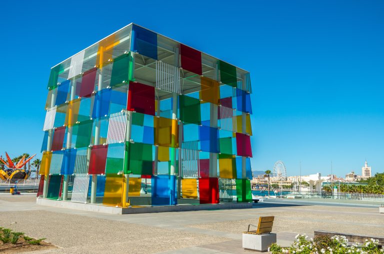 Malaga,,Andalusia,,Spain,-,July,22.,Pompidou,Centre,On,July