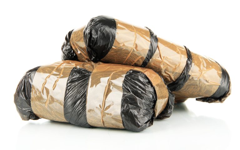 Packages,Of,Narcotics,Isolated,On,White