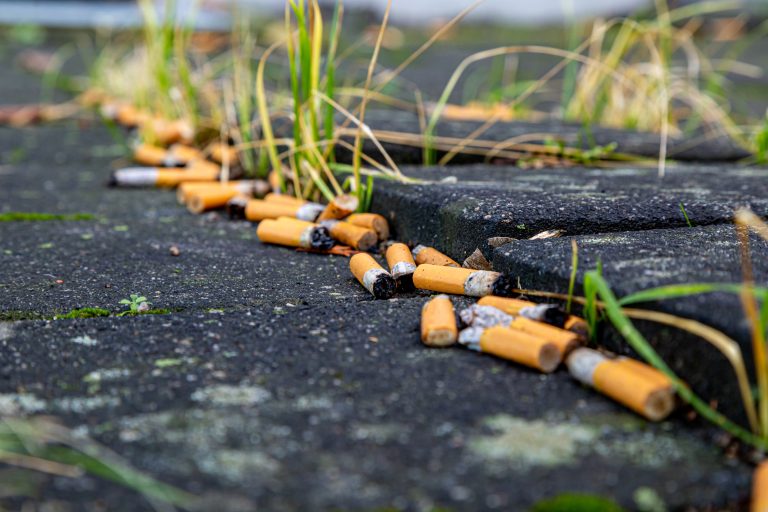 Many,Cigarettes,Are,On,The,Street,And,Pollute,The,Environment