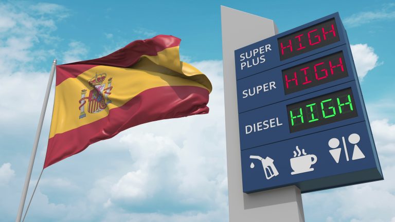 Gas,Station,Sign,Board,With,Rising,Fuel,Prices,And,National