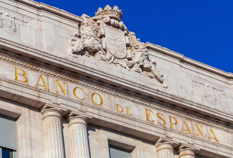Santander,,Spain,-,October,31,,2013.,Bank,Of,Spain,Building