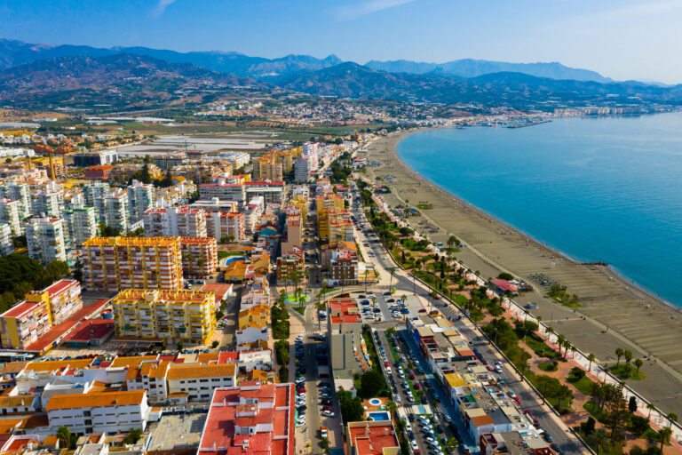 Panoramic,Aerial,View,Of,Torre,Del,Mar,By,Mediterranean,Coast