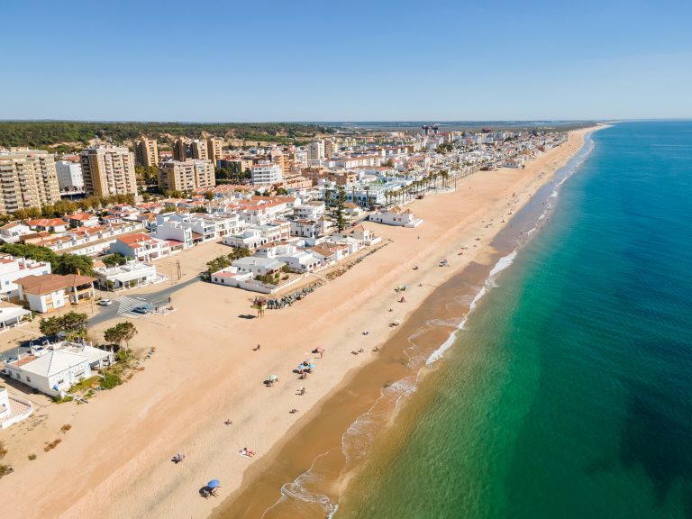 Aerial,View,Of,Islantilla,,A,Seaside,Town,Full,Of,Resorts,