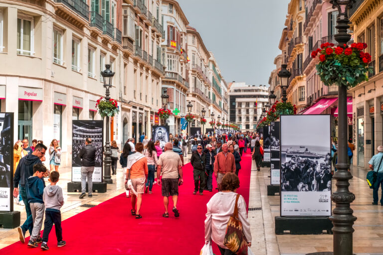 Malaga,,Spain,-,April,21,,2018.,People,On,The,Red