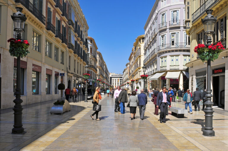 Malaga,,Spain,-,March,12:,Calle,Larios,On,March,12,