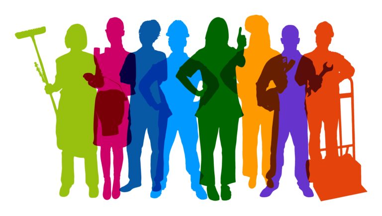 Silhouettes,Of,People,Of,Many,Different,Professions,As,A,Training