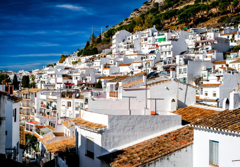 Day,View,Of,Mijas.,Mijas,Is,A,Lovely,Andalusian,Town