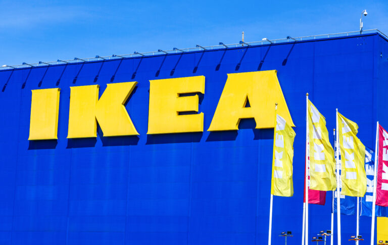 Samara,,Russia,-,June,1,,2019:,Ikea,Flags,Near,The