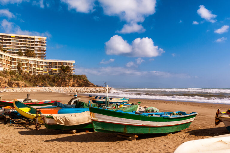 Fishing,Boats,On,The,Shore,Of,Playa,De,La,Carihuela