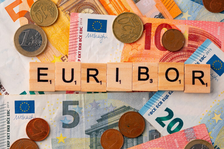 Word,Euribor,Is,Written,In,Wooden,Letters,On,Background,Of