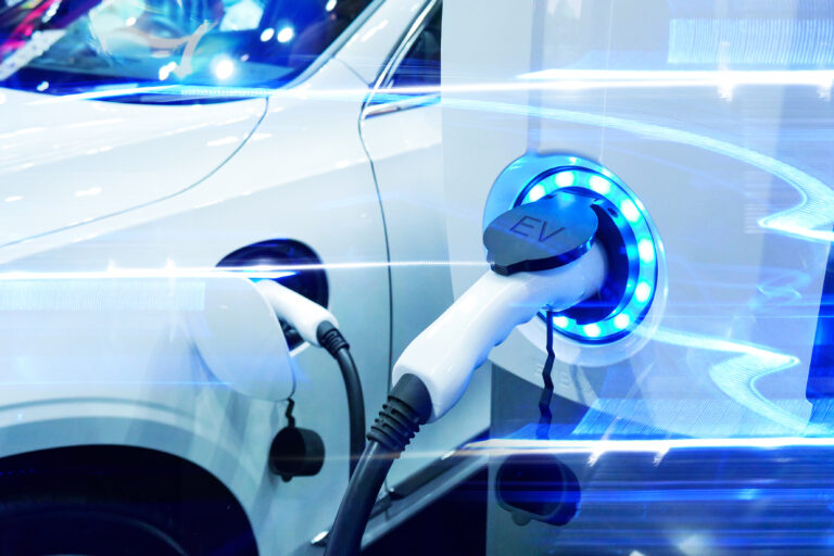 Power,Supply,Connect,To,Electric,Vehicle,For,Charge,To,The