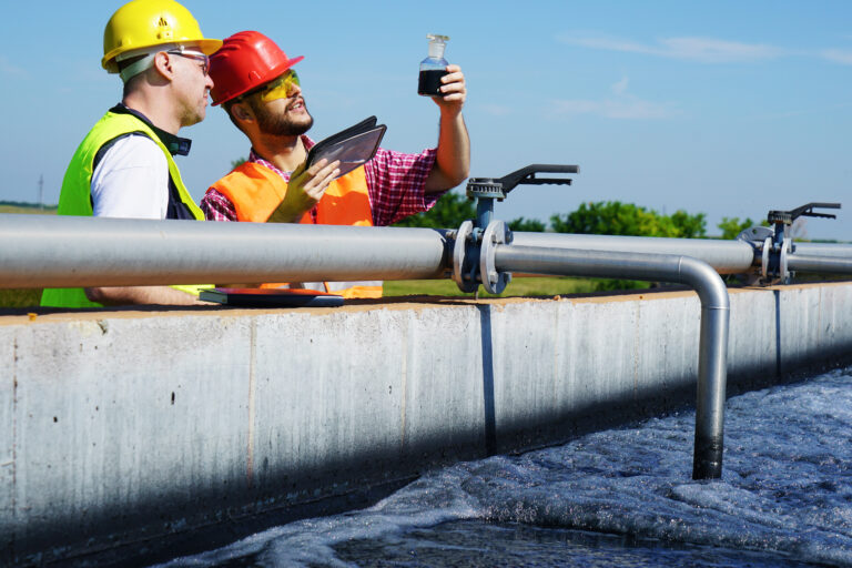 Engineers,Controlling,A,Quality,Of,Water,,aerated,Activated,Sludge,Tank