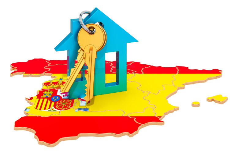 Real,Estate,In,Spain,Concept.,Property,For,Sale,,Rent,Or