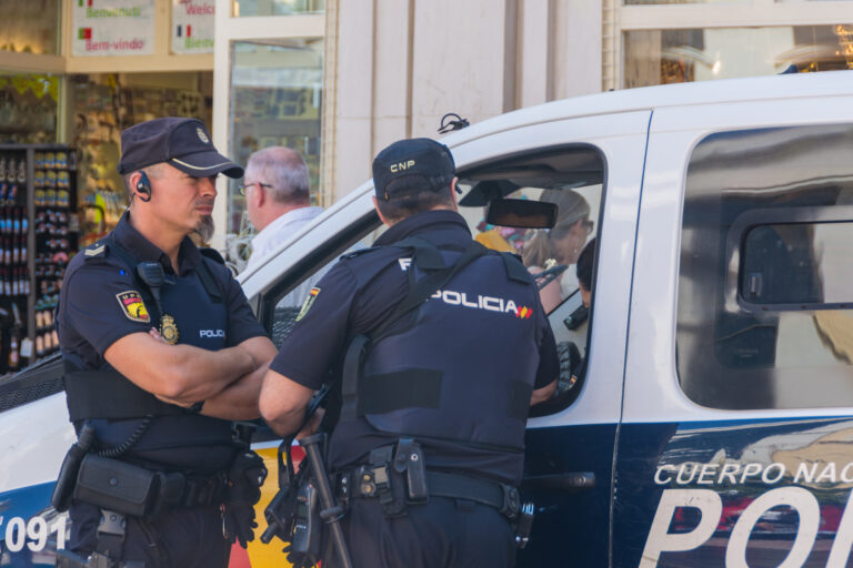 Malaga,,Spain,-,September,17,,2017,-,Police,On,The