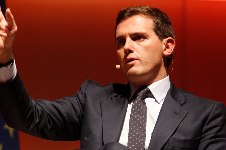 A,CoruÒa,,Spain.november,6,,2018:,Leader,Of,Ciudadanos,Political,Party