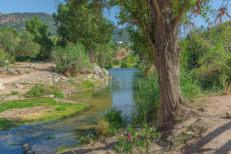 Beautiful,View,Of,Guadiaro,River,Near,To,Famous,"cueva,Del