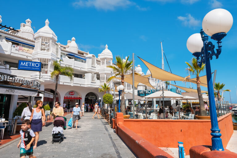 Benalmadena,,Andalusia,,Spain,-,July,10,,2019:,Tourists,On,A