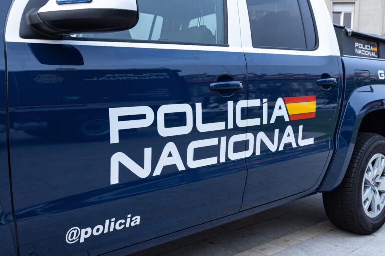 La,Coruna,,Spain;,September,23,,2022:,Policia,Nacional,Sign,On