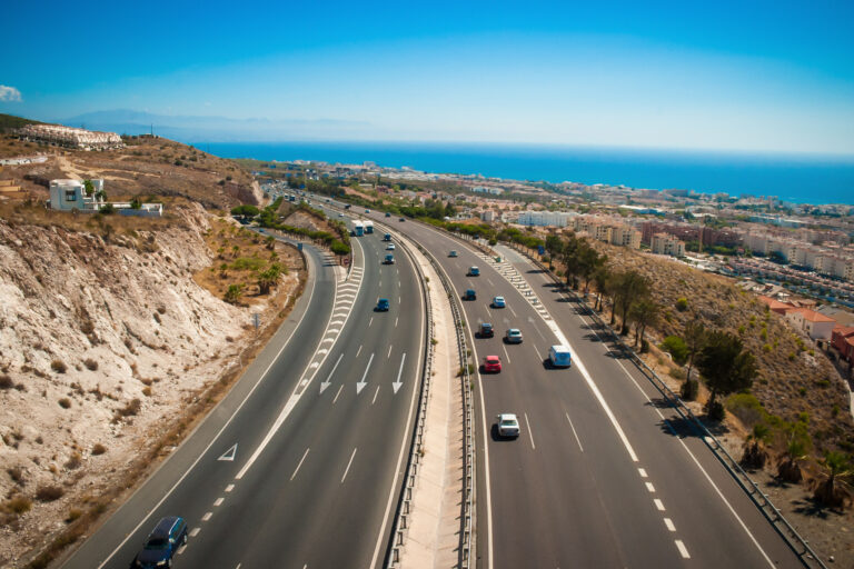 Spain,Benalm·dena,Costa,Del,Sol,Ap7,Highway,Visible,From,Teleferico/cable