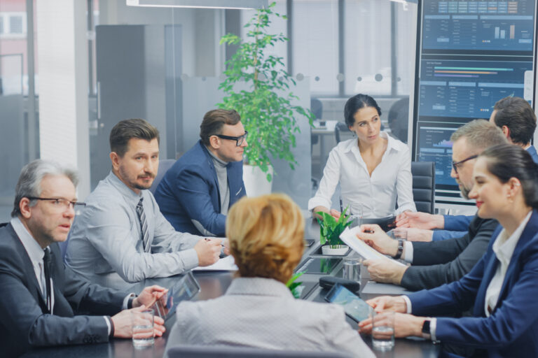 In,The,Modern,Corporate,Office,Meeting,Room:,Diverse,Group,Of