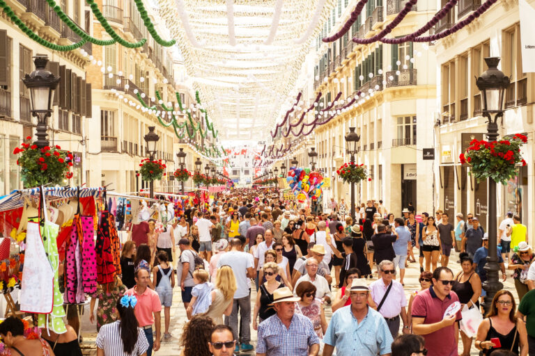 Malaga,,Spain,-,August,12,,2018.,People,Having,Fun,On