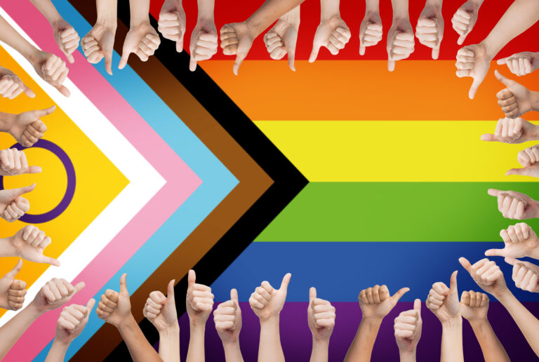 Lgbtq,,Trans,And,Intersex,Rights,Concept,-,Multiracial,Human,Hands