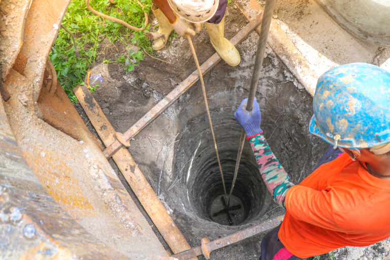 Water,Well,Drilling,,Dig,A,Well,For,Water,,Inside,The