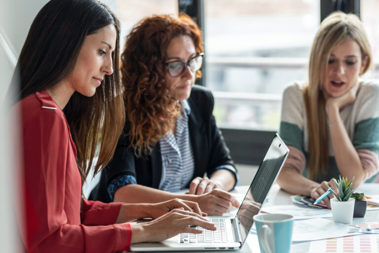 Shot,Of,Group,Of,Multiage,Designer,Women,Working,In,A