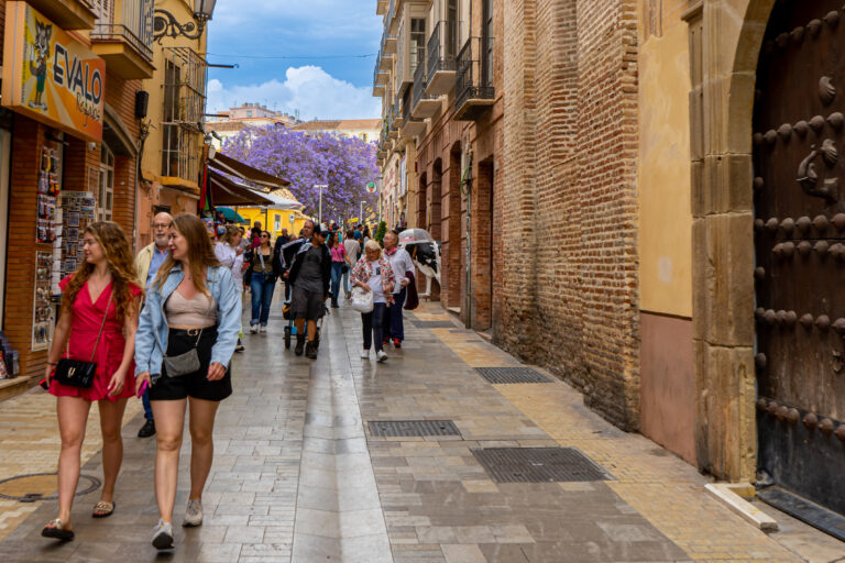 Malaga,,Spain,-,May,20,,2023:,Walking,On,Madre,De
