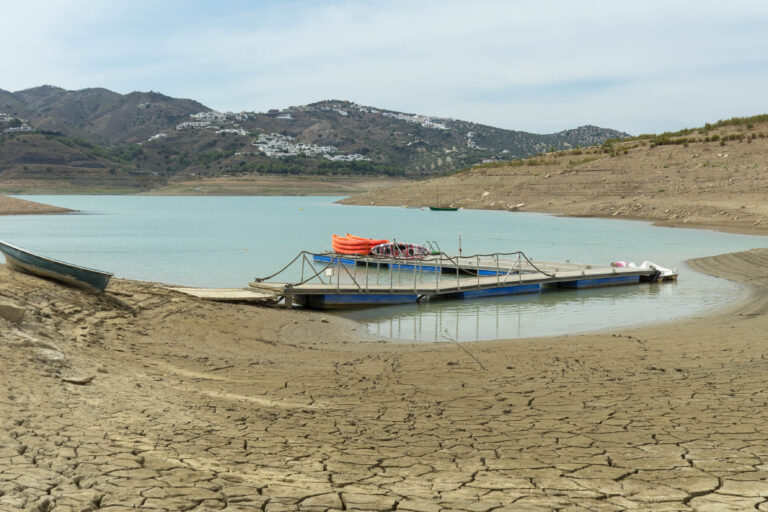 Dry,Lake,In,Vinuela,After,The,Summer.